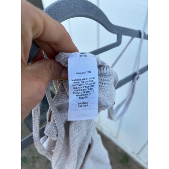 Something Navy Sweater‎ Knit Sleeveless Jumpsuit, Oatmeal Color, Pockets, Sz XXS - Picture 3 of 6